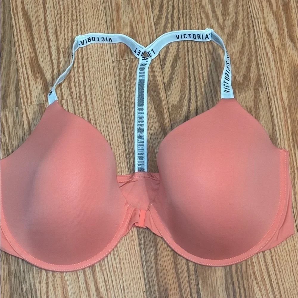 Victoria’s Secret T-shirt lightly lined, Demi Bra, Peach, 38DD